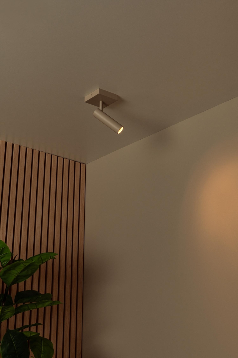 Lucide GRADO - Ceiling spotlight - 1xGU10 (MR11) - Taupe